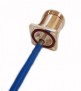 HUBER SUHNER 7/16 DIN Straight panel cable jack, flange mount, for Semi Flexible Cable 0.25&quot; - HUBER SUHNER 7/16 DIN Straight panel cable jack, flange mount, for Semi Flexible Cable 0.25"