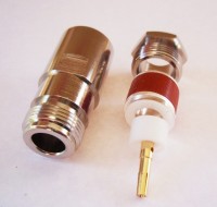 N type Socket Connector for  Cable RG213 RG214 , LMR400  Connector