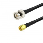 BNC male to SMA male RG58 C/U  Cable Assembly