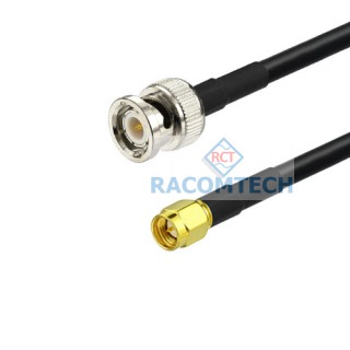 BNC male to SMA male RG58 C/U  Cable Assembly
