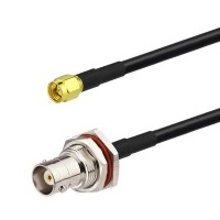 BNC female to SMA male RG58 C/U  Cable Assembly