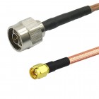 N male to SMA male RG400 Mil Spec Coaxial Cable 