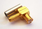 MCX Right Angle Plug (male) for RG316 LMR100 cables