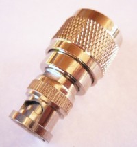 BNC plug male to N type plug male connector adapter 50ohm