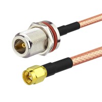 N female to SMA male RG400 Mil Spec Coaxial Cable