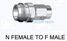 N  type female (75 ohm)  to F type male adapter 75 ohm
