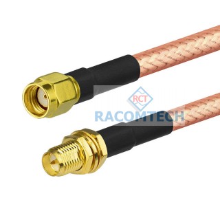 RP-SMA male to RP-SMA female RG142 Mil-C17/60 Coaxial Cable