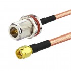 N female to SMA male RG142 Mil-C17/60 Coaxial Cable