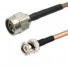 N male to  BNC male RG142 Mil Spec Coaxial Cable