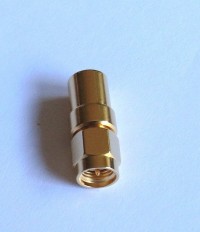 SMA Plug  for Semi-rigid RG401/U, 0.25" cable solder
