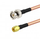 BNC male to  SMA male RG142 Mil Spec Coaxial Cable