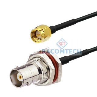 BNC female to SMA male LMR100  Coaxial  Cable  RoHS