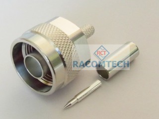 N type Crimp Plug  Connector  for Cable LMR240   50 ohm